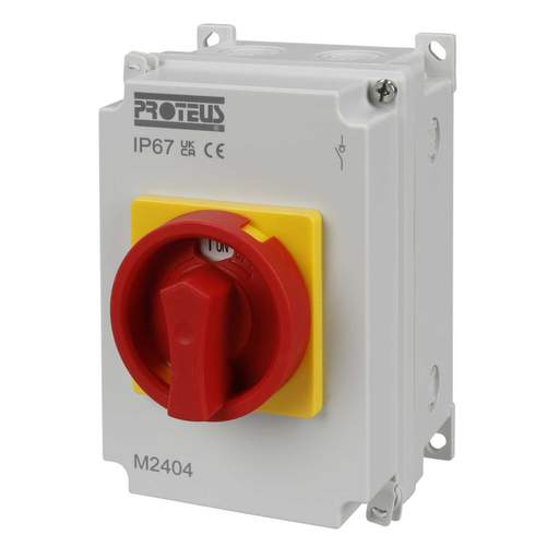 Proteus 40A 4 Pole Rotary Isolator Switch IP67