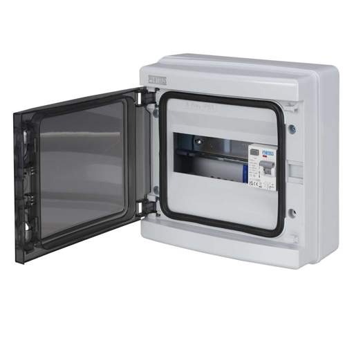 Proteus 4 Way 100A 30mA RCD Isolator Incomer Insulated Consumer Unit IP65