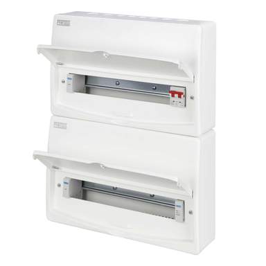 Proteus 35 Way Dual Row 100A Isolator Incomer Metal Clad Consumer Unit ...