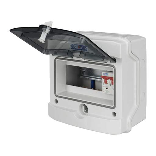 Proteus 6 Way 100A Isolator Incomer Insulated Consumer Unit IP65