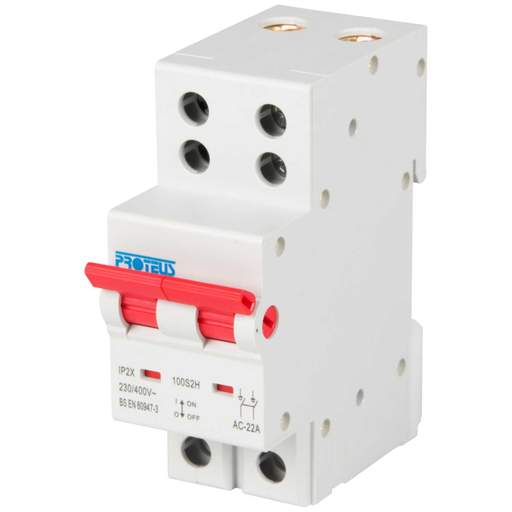Proteus 100A DP Switch Disconnector Isolator
