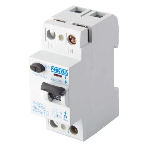 Proteus 63A 2 Pole 30mA Type AC RCD