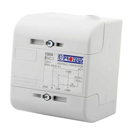 Proteus 100A Single Pole Enclosed Heating Contactor