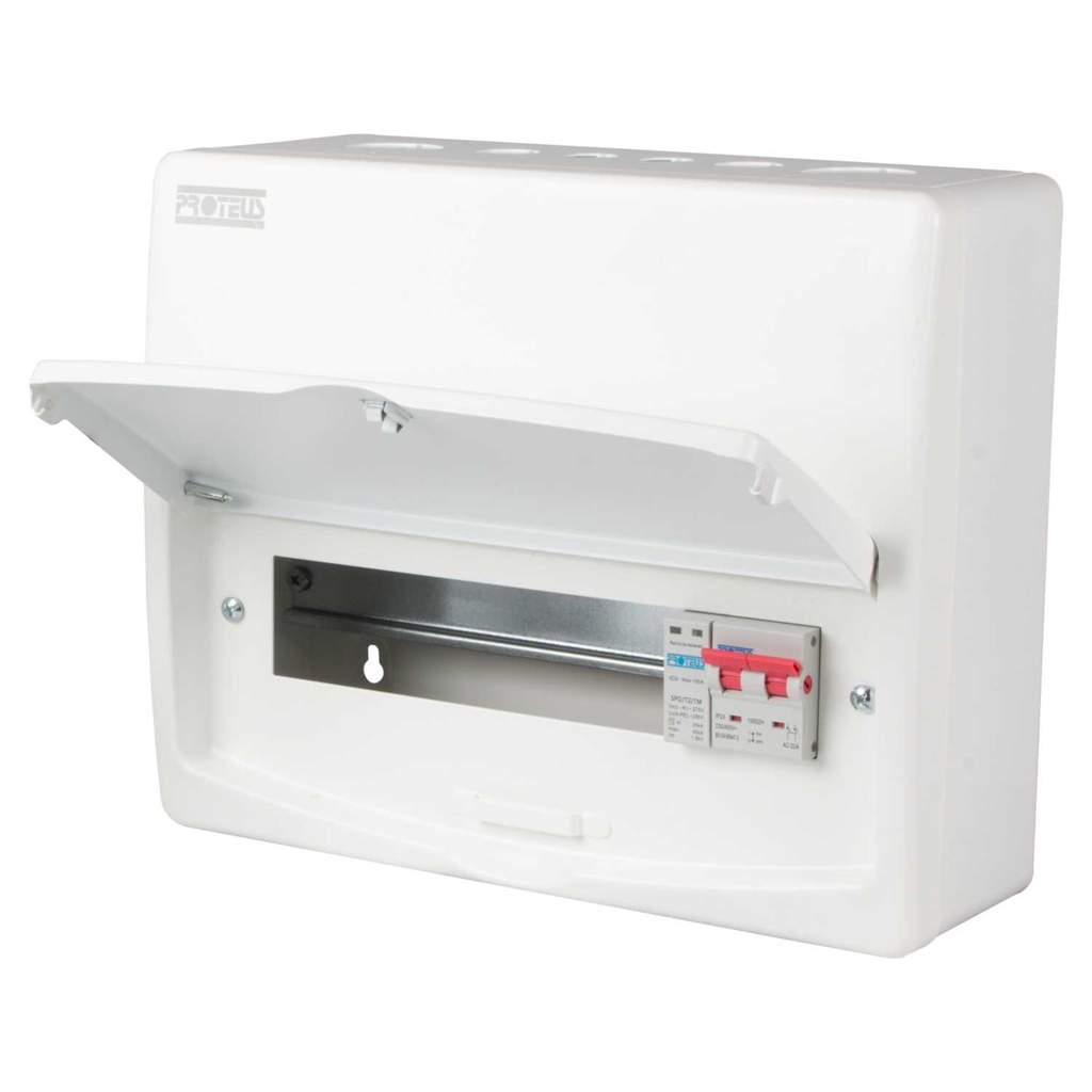 Proteus 9 Way 100A Isolator Incomer Metal Clad Consumer Unit with