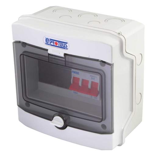 Proteus 1 Way TP Type B Distribution Board 100A Incomer IP65