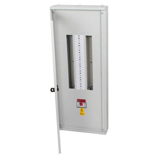 Proteus 16 Way Triple Pole and Neutral Type B Distribution Board complete with 200A Switch Disconnector Incomer Solid Door