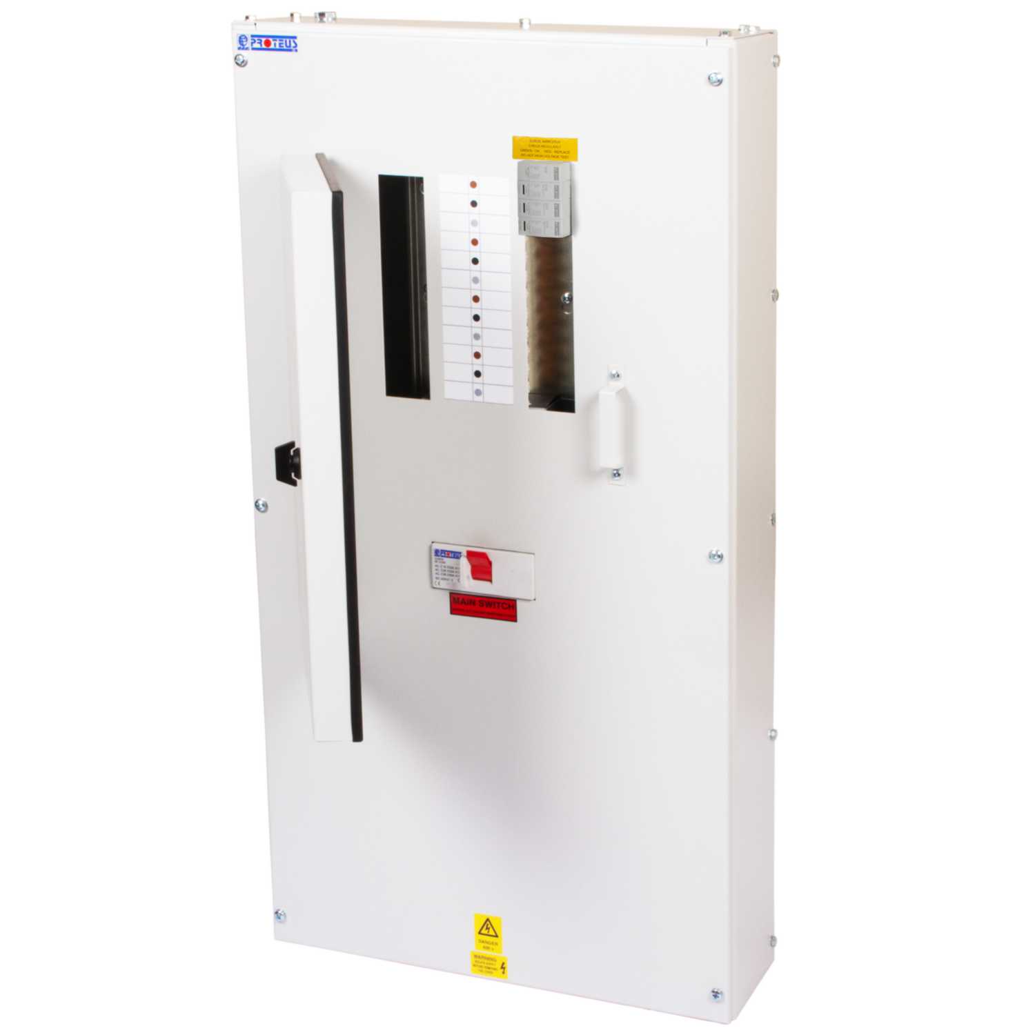 Proteus 7 Way TP+N Type B Distribution Board with 250A Incomer and