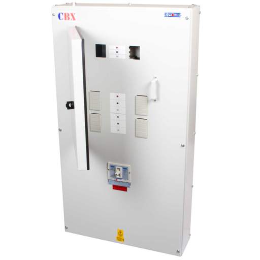Proteus 2 + 4 Way TP+N MCB Combination Board with 200A Isolator Incomer