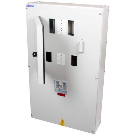 Proteus 4 + 2 Way TP+N MCB Combination Board with 250A Isolator Incomer