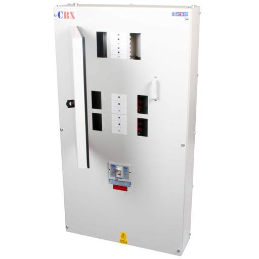 Proteus 4 + 4 Way TP+N MCB Combination Board with 200A Isolator Incomer