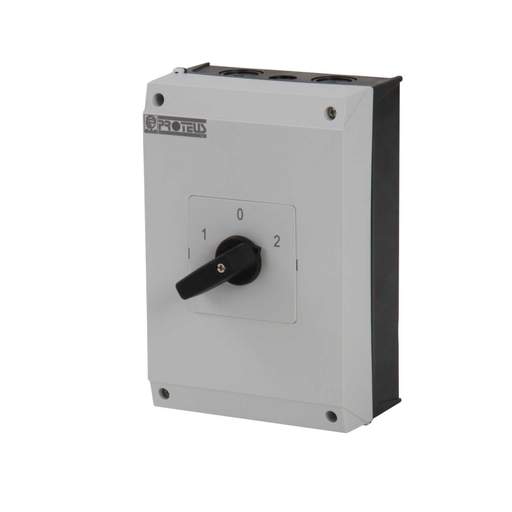 Proteus 63A 2 Pole Changeover Switch IP65