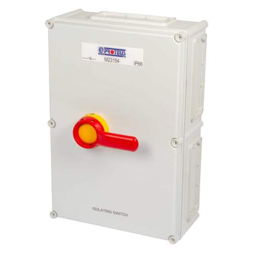 Proteus 315A 4 Pole Rotary Isolator Switch IP65