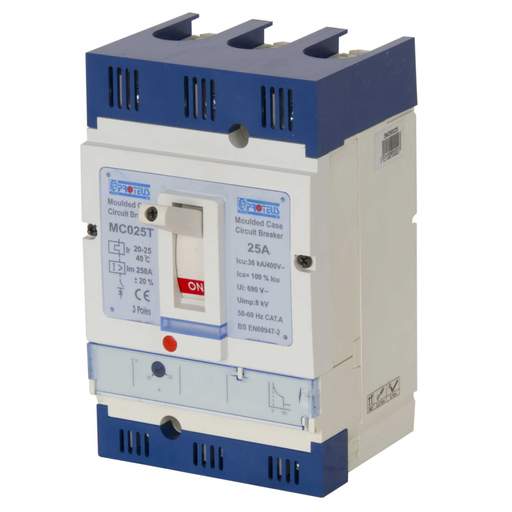 Proteus 25A Triple Pole 36kA MCCB
