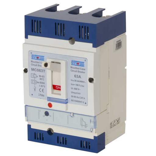 Proteus 63A Triple Pole 36kA MCCB
