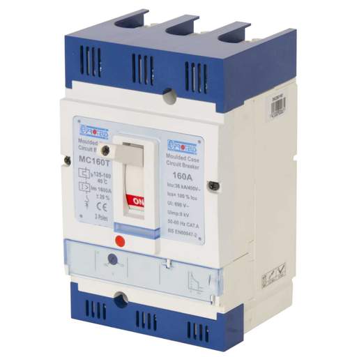 Proteus 160A Triple Pole 36kA MCCB