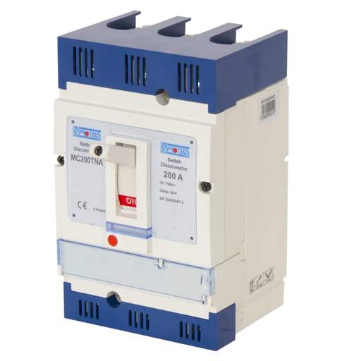 Proteus 200A Triple Pole 36kA Non-Auto MCCB