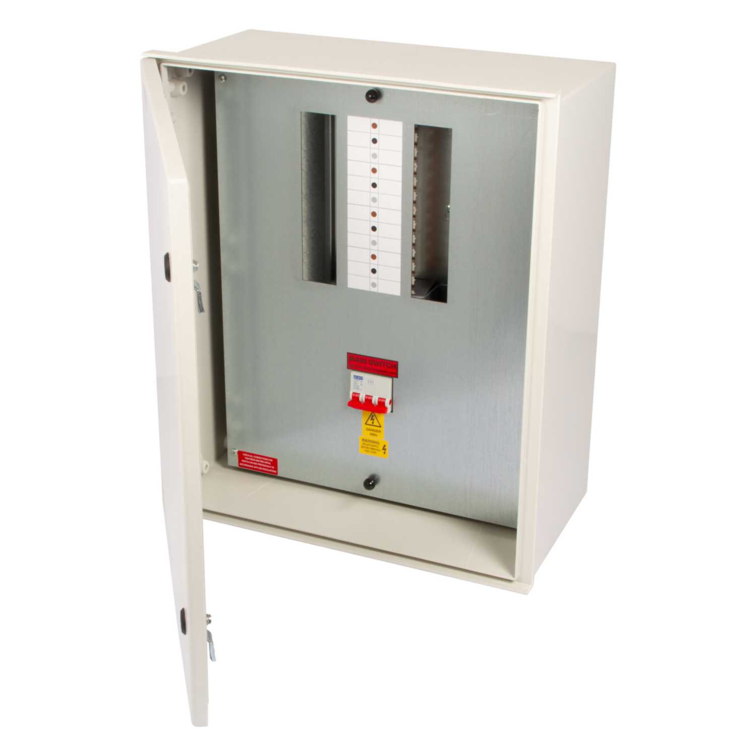 Proteus 8 Way 125A TP+N Type B Distribution Board with 100A