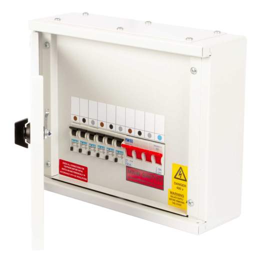 Proteus EV 2 Way TP+N Populated Distribution Board with 100A Mains Incomer / RCBOs