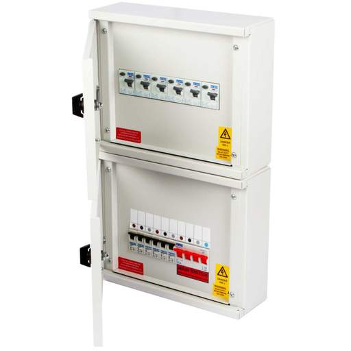Proteus EV 2 Way TP+N Populated Distribution Board with 100A Mains Incomer / RCDs