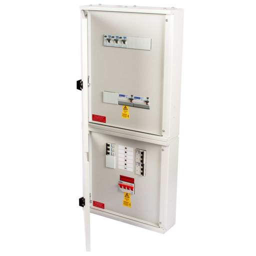 Proteus EV 4 Way TP+N Populated Distribution Board with 125A Mains Incomer / RCDs