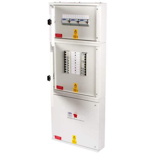 Proteus EV 6 Way TP+N Populated Distribution Board with 200A Mains Incomer / RCBOs