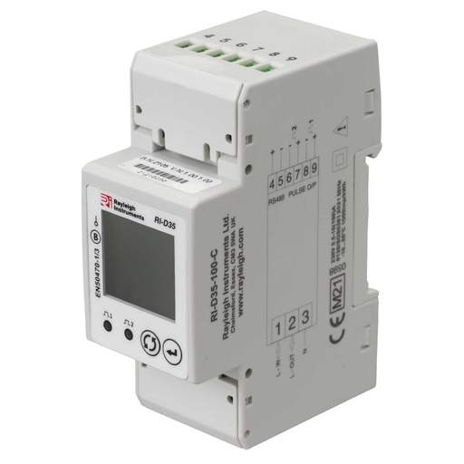 Rayleigh 100A Single Phase MID Certified Energy Meter with Modbus and Dual Pulse