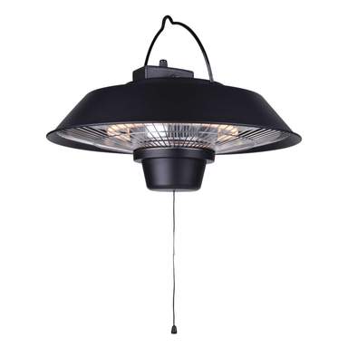 Lumia 1.5kW Ceiling Mounted Short Wave Infrared Heater Black