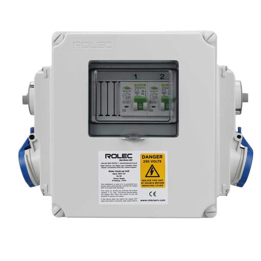 Rolec LSHU 16A Interlocked 2 Way 10A RCBO Caravan Hook Up Point