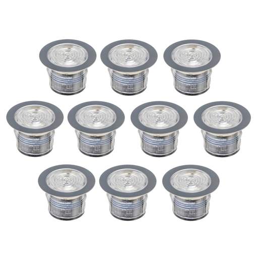 Saxby Lighting IkonPro LED CCT 45mm Stainless Steel Decking Kit 6500K / Blue (Pack of 10)