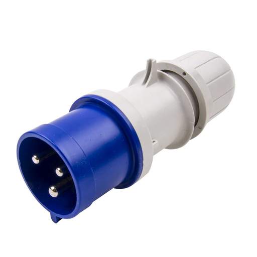 Scame Optima 32A 2P+E 240V Plug IP44 Blue
