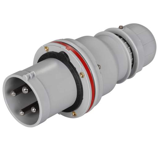 Scame Optima 63A 3P+E 415V Plug IP44 Red