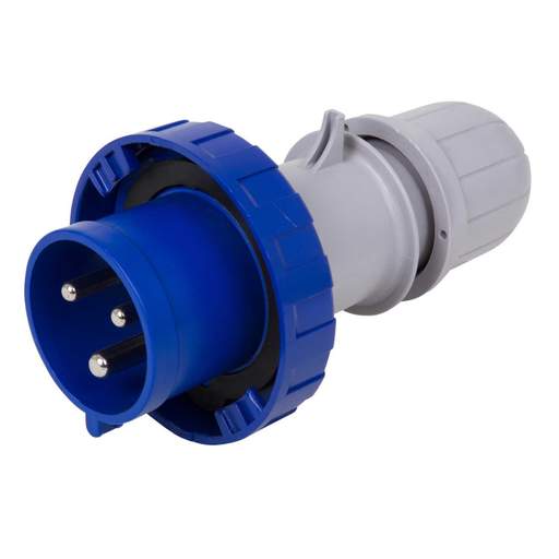 Scame OPTIMA 32A 2P+E 230V Plug IP66 Blue
