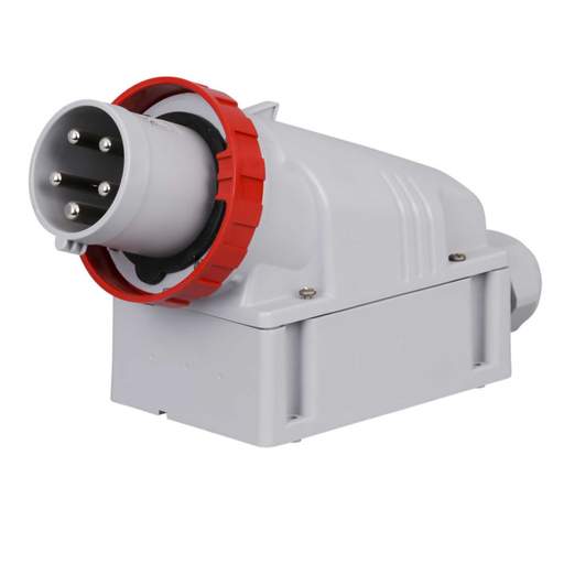 Scame Optima-Top 63A 3P+N+E 415V Wall Mounted Appliance Inlet IP67 Red
