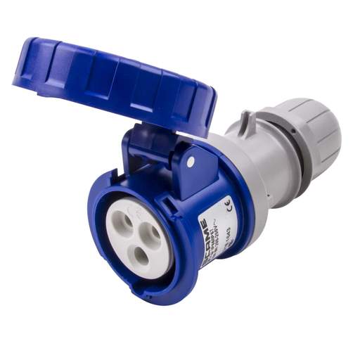 Scame Optima 16A 2P+E 230V Coupler IP67 Blue