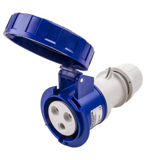 Scame Optima 32A 2P+E 230V Coupler IP67 Blue