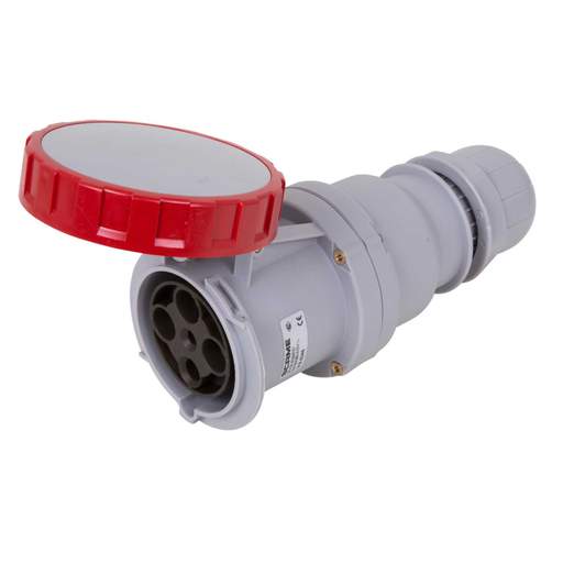 Scame Optima 63A 3P+E 415V Coupler IP67 Red