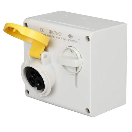Scame Omnia 16A 2P+E 110V Interlocked IP44