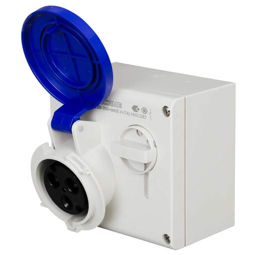 Scame Omnia 32A 2P+E 230V Interlocked Socket IP44