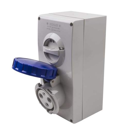 Scame Omnia 63A 2P+E 230V Interlocked Socket IP67