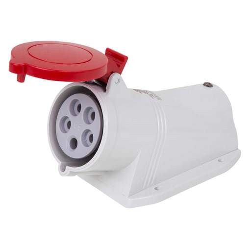 Scame Optima-Base 32A 3P+N+E 415V Wall Mounted Socket IP44 Red