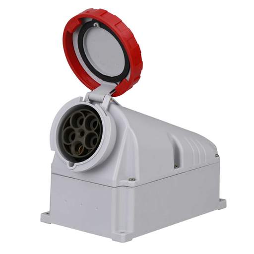Scame OPTIMA-TOP 125A 3P+N+E 415V Wall mounted Socket IP67 Red