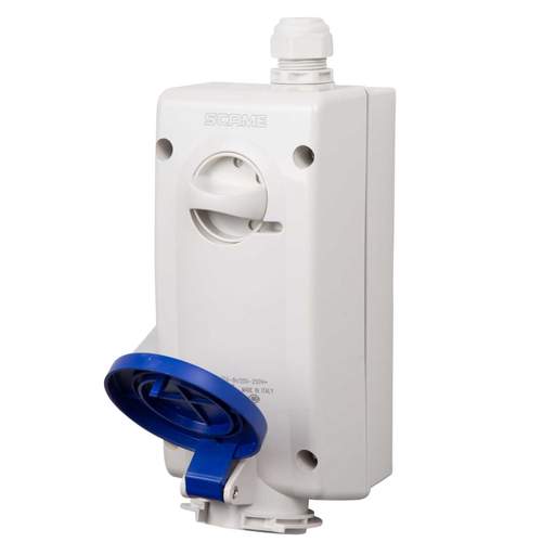 Scame Advance 2 32A 2P+E 230V Interlocked Socket IP44