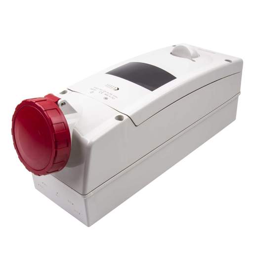 Scame Advance 2 63A 3P+E 415V Interlocked Switched RCD Protected Socket IP67