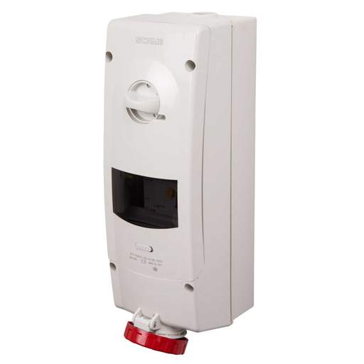 Scame Advance 2 16A 3P+E 415V Interlocked Switched RCD Protected Socket IP67