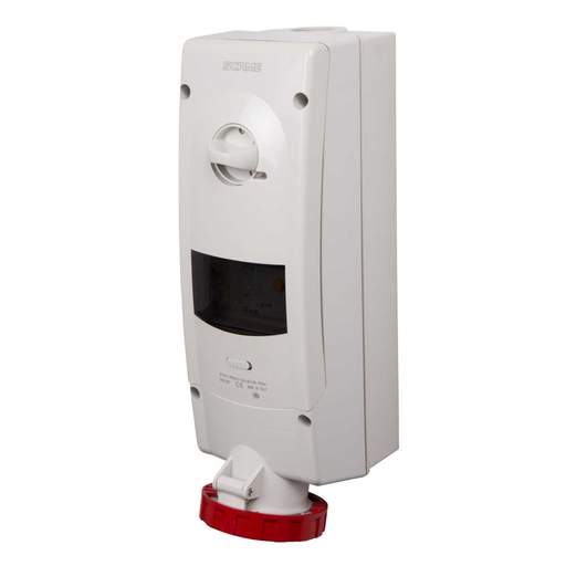 Scame Advance 2 63A 3P+N+E 415V Interlocked Switched RCD Protected Socket IP67