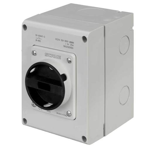 Scame 20A 5 Pole 800V DC Surface Mounting Isolator IP65