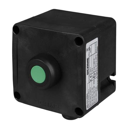 Scame Green Pushbutton 1 NO+1 NC Ex Control Unit