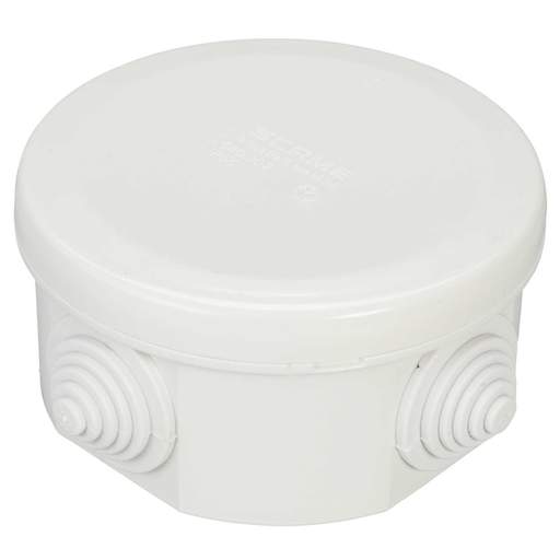 Scame Ø80 x 40mm Round PVC Adaptable Box Grey IP44