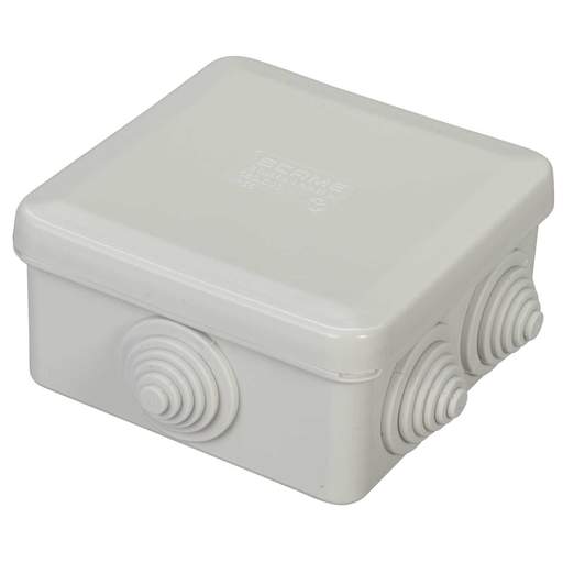 Scame 80mm x 80mm x 40mm PVC Adaptable Box Grey IP55