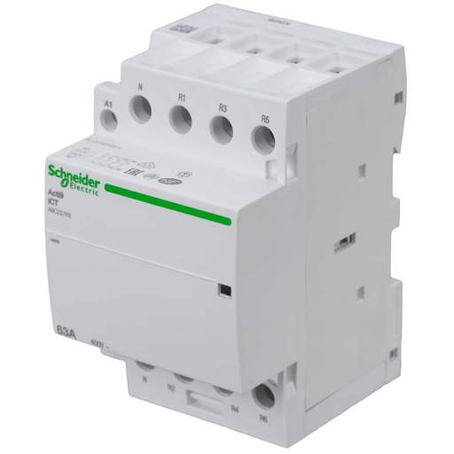 Schneider Acti9 63A 230V 3 Pole and Neutral 4 NC Contactor